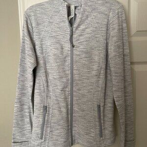 lulu lemon, Define Jacket, Heather/Gray, White, Size 12